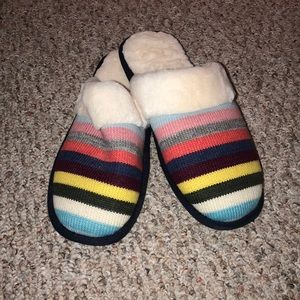 GAP Multi-Color Fleece Lined Slippers - BRAND NEW